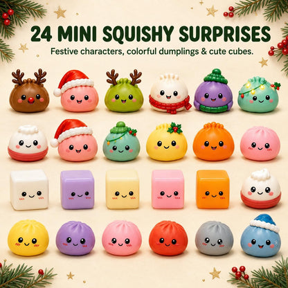 Dumpling Squishy Advent Calendar — 24 Days of Christmas Surprises
