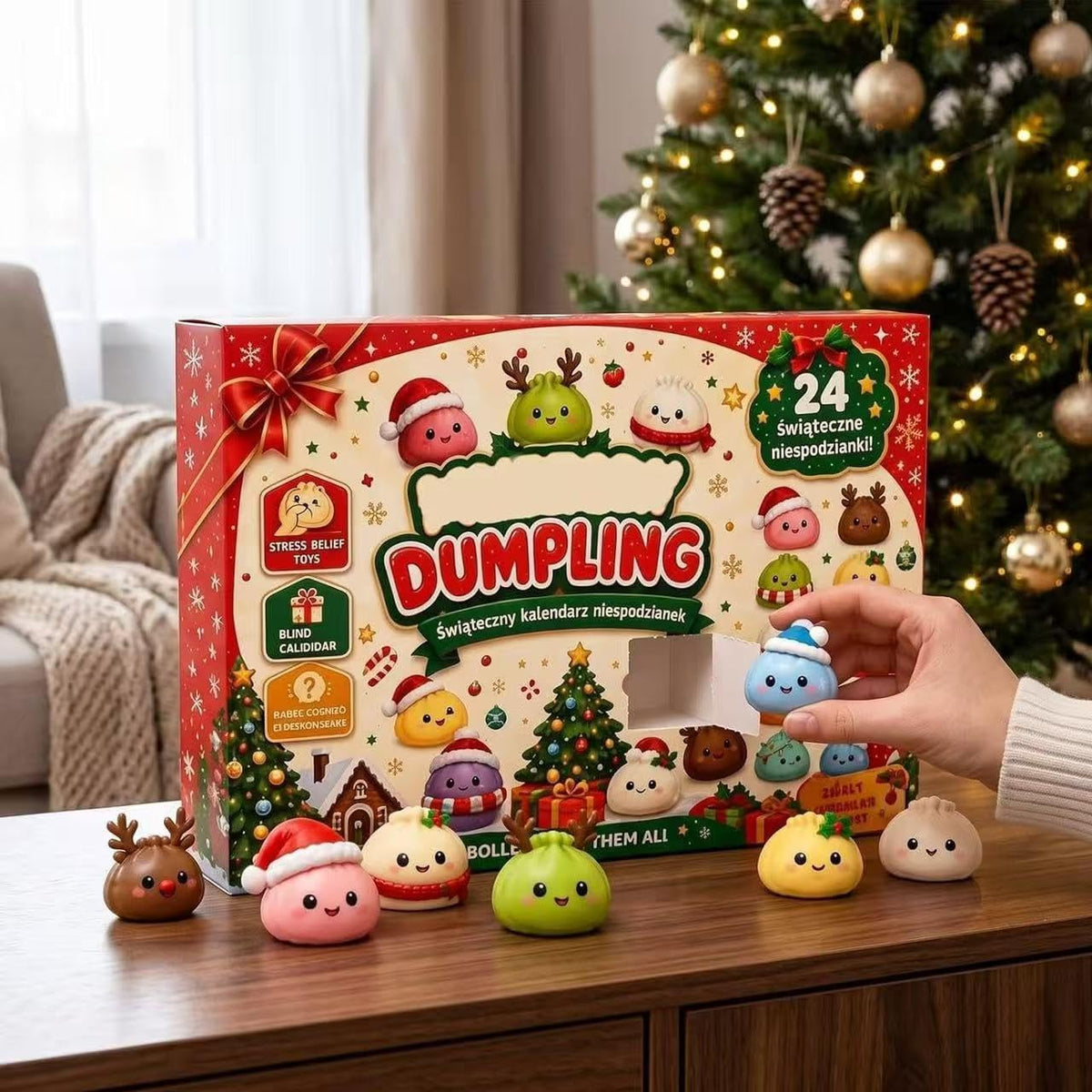 Dumpling Squishy Advent Calendar — 24 Days of Christmas Surprises