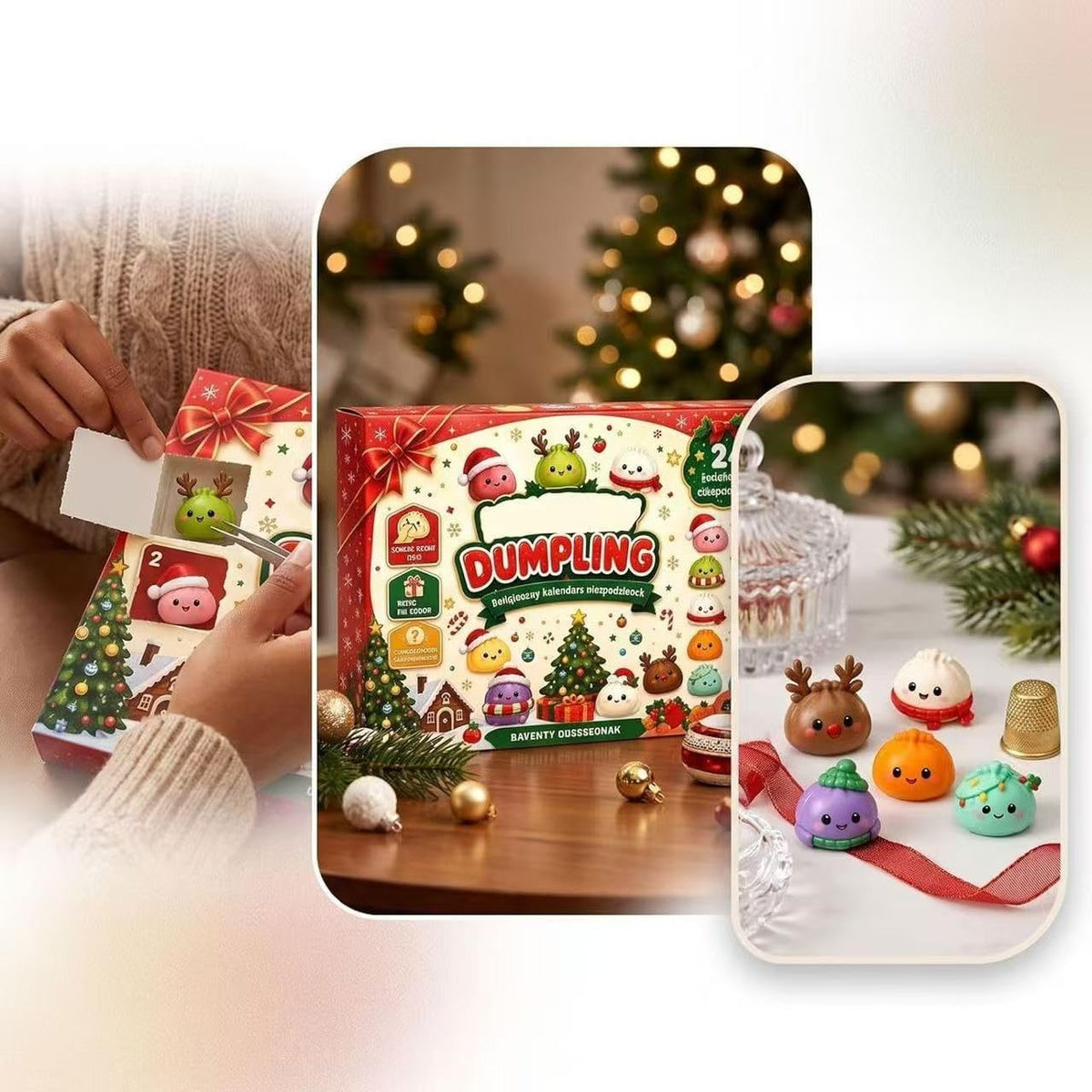 Dumpling Squishy Advent Calendar — 24 Days of Christmas Surprises